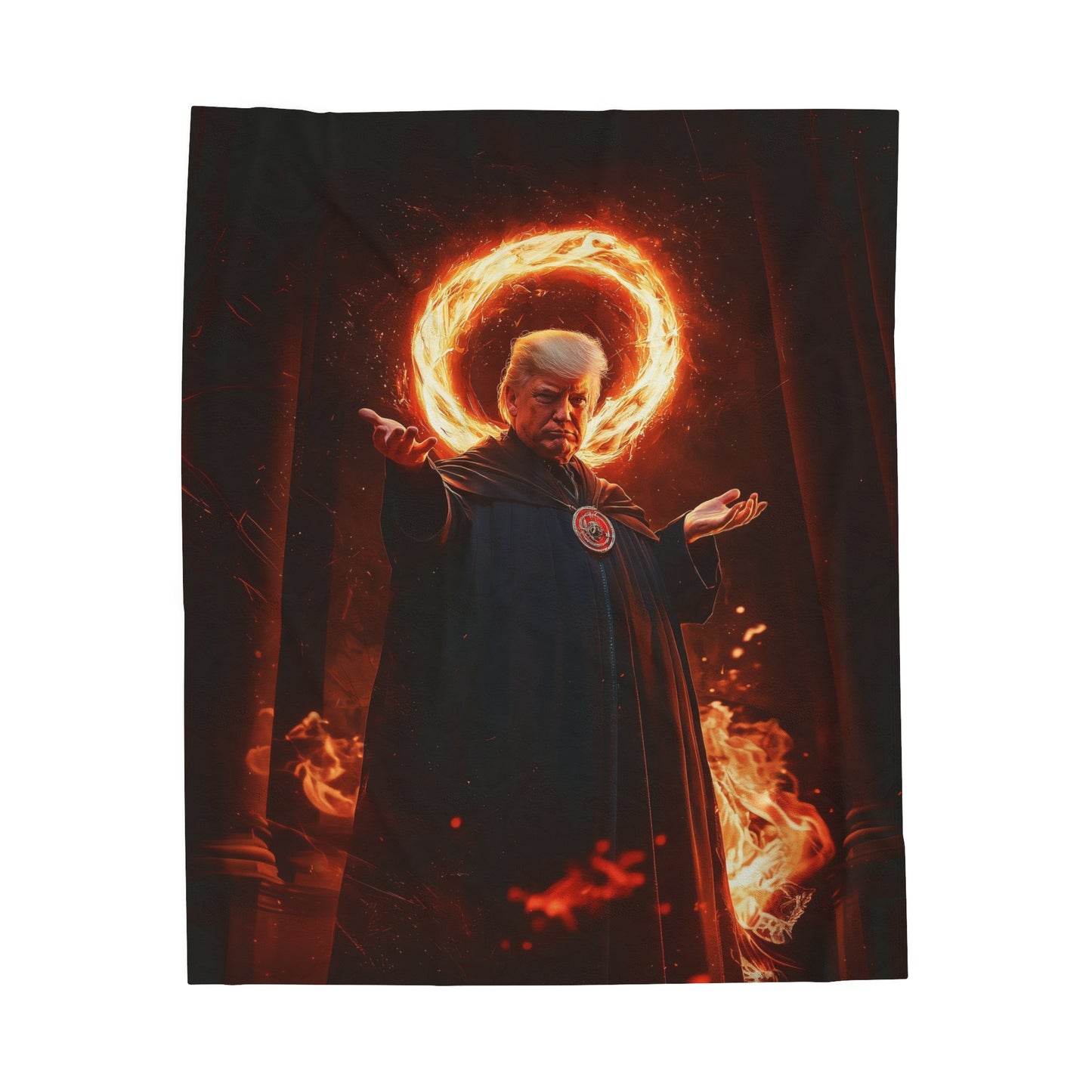 Tronald Velveteen Plush Blanket