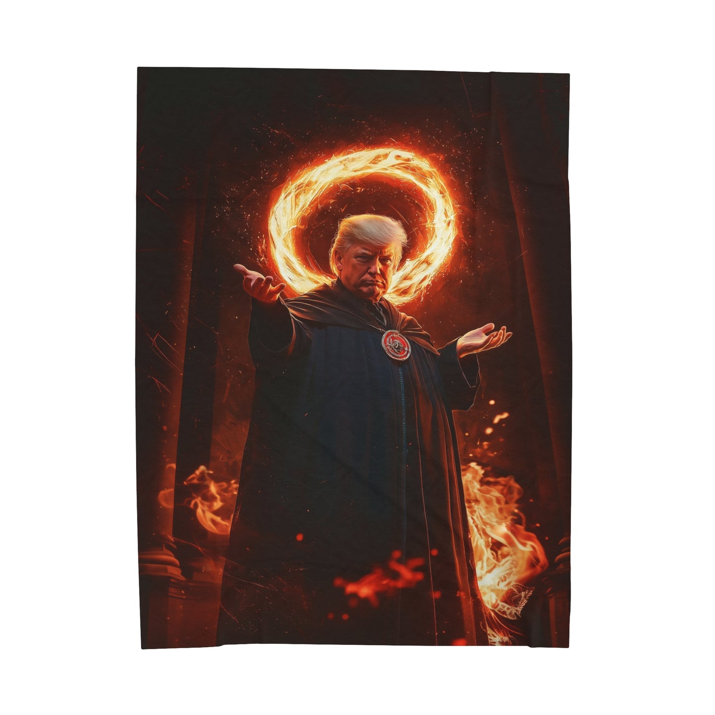 Tronald Velveteen Plush Blanket
