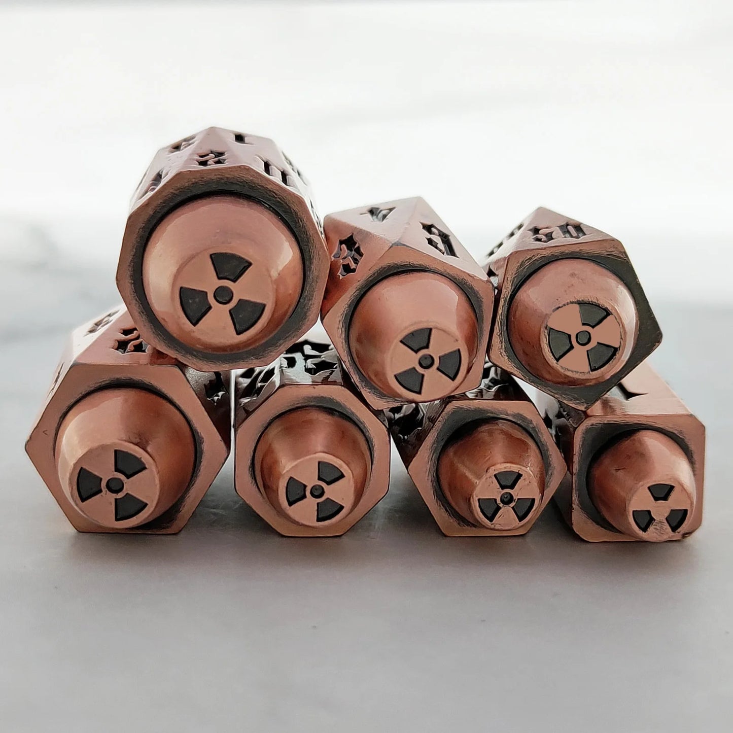 7pcs Metal Dice Set - D100 D20 D12 D10 D8 D6