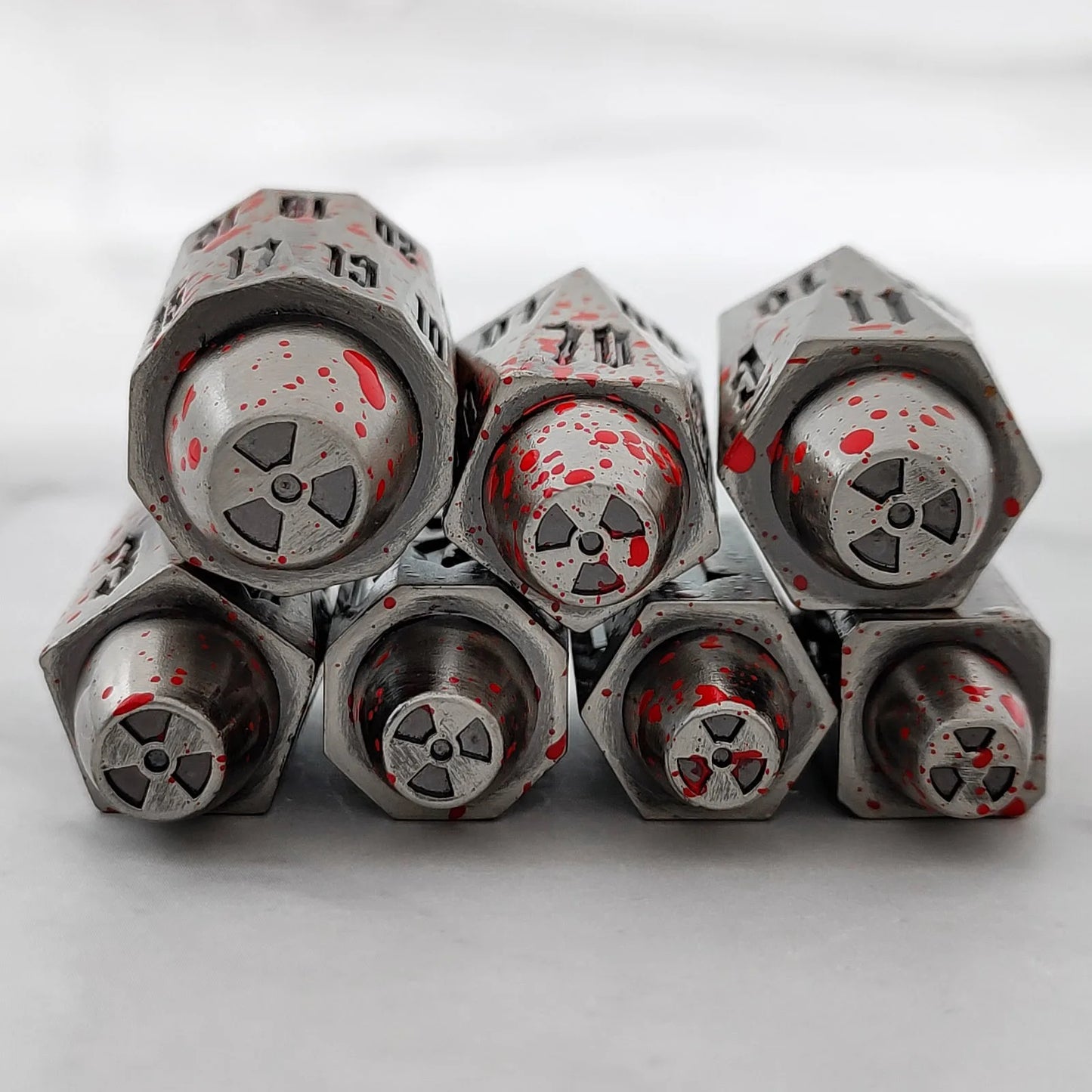 7pcs Metal Dice Set - D100 D20 D12 D10 D8 D6